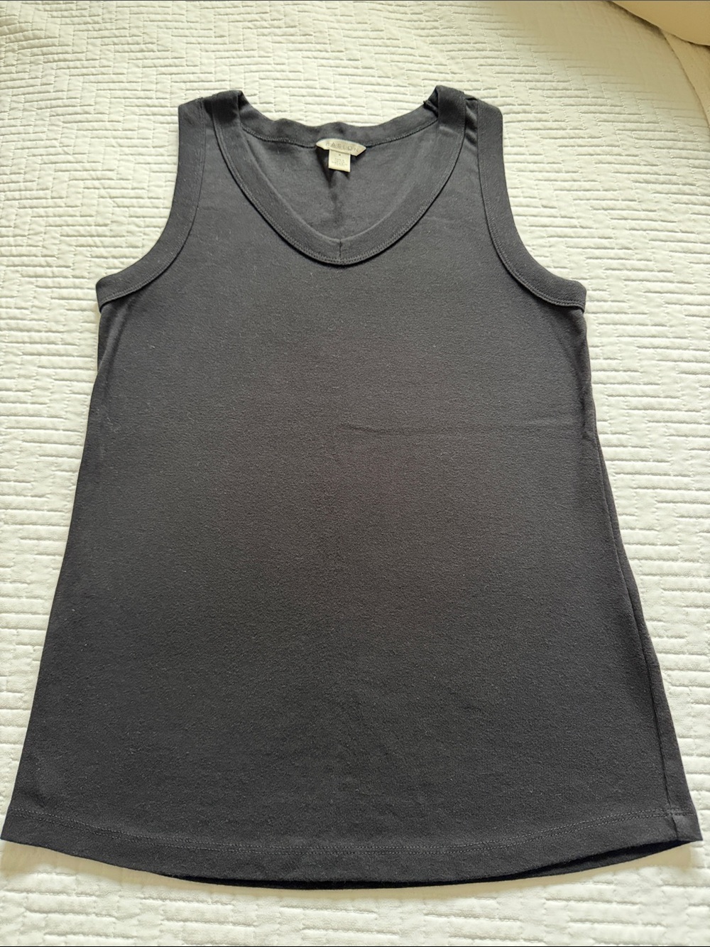 Caslon Black V-Neck Tank Top